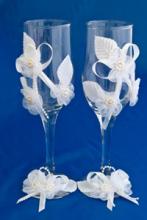 СВАДЕБНЫЕ БОКАЛЫ СВОИМИ РУКАМИ ФОТО